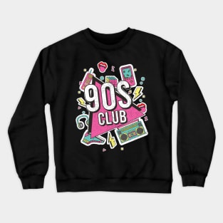 90s club Crewneck Sweatshirt